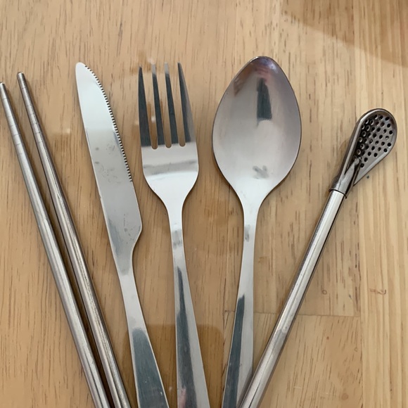 Stainless Steal Portable Cutlery Set - Picture 3 of 5